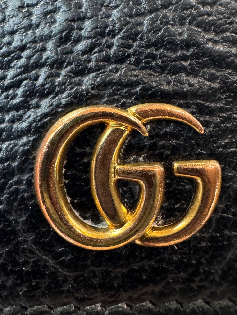 Gucci GG Marmont Black Leather Gold GG Coin Case Wallet - Picture 3 of 15